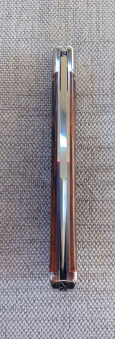  SALE K'roo Custom Ironwood Wharnie Slimline,, 4", Rwl34..filework..coa and slip 