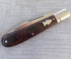 K'roo Custom Desert Ironwood  Zulu,, 4", Rwl34..filework.red accents...coa and slip 