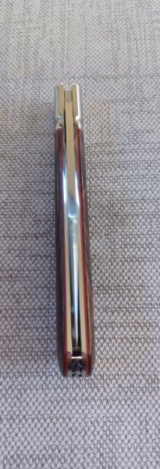 K'roo Custom Desert Ironwood  Zulu,, 4", Rwl34..filework.red accents...coa and slip 