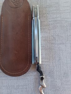 Vincenzo Balistreri White Wolf Slipjoint..4"..AEB-L..Mother of Pearl scales.fluted bolsters.liners 