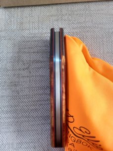 Johan Ellis Springbok...4",Karilian Scales & splated Bolsters...G10 and titanium frame.Rwl34..coa 