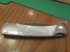 Bear MGC 1996 Mid-Size Pearl Damascus Lock Back