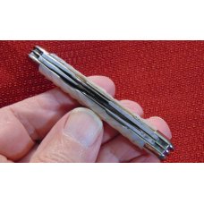 MINT CONDITION VINTAGE HILGER & SONS CELEBRATED CUTLERY GENUINE CARVED PEARL SAMPLE KNIFE 1858-1890
