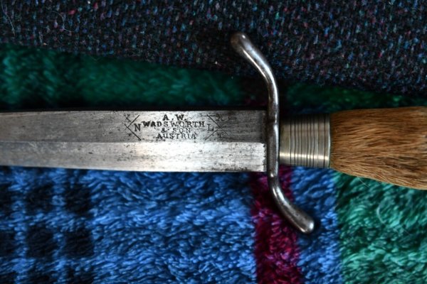 A W Wadsworth & Son deer handle knife 100 + years old!