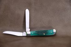 W.R. Case Mini Trapper 48948 – Jade Bone Kinfolk Jig 6207SS