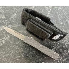 Vero Beach Microtech UTX70 Limited Edition Damascus Blade Carbon Fiber Original Sheath Unused