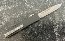 Vero Beach Microtech UTX70, Limited Edition, Damascus Blade, Carbon Fiber, Original Sheath, Unused 