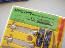 Italian Magic Knife Switchblade Kit Complete with Instructions UNUSED W/Plastic Case