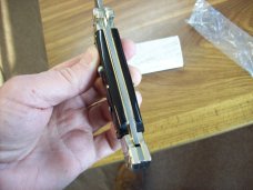 A. G. A. Campolin  Lever Maltese Cross Large 9 Incher Bayonet Lockback W/Brazilian Horn Handles NIB
