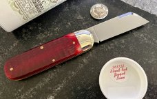 Great Eastern Cutlery Northfield 363122 Toenail Clipper, Blood Red Jigged Bone Handle, GEC 36, New 