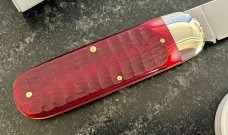 Great Eastern Cutlery Northfield 363122 Toenail Clipper, Blood Red Jigged Bone Handle, GEC 36, New 