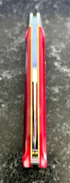 Great Eastern Cutlery Northfield 363122 Toenail Clipper, Blood Red Jigged Bone Handle, GEC 36, New 