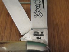 Case XX 1977 Blue Scroll Stag Stockman Pattern # 5347HP SSP
