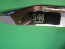 Schatt & Morgan  Premier 1 of 400  Large  Bone  Coke Bottle Pattern # 041802