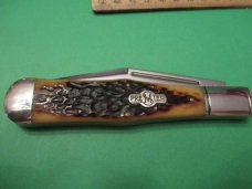 Schatt & Morgan  Premier 1 of 400  Large  Bone  Coke Bottle Pattern # 041802