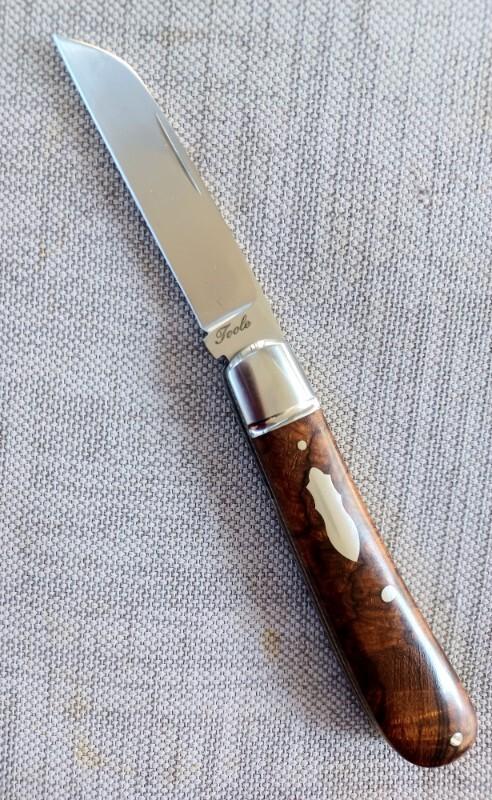 Bobby Toole Lambsfoot Swayback..Desert Ironwood,CPM-154 ,3 78"coa and pouch..real color in this one