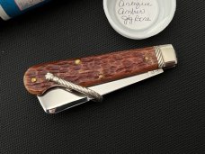 Great Eastern Cutlery GEC 15 Rope Knife Antique Amber Jigged Bone 15S115 SFO 