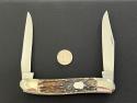 AG Russell Jumbo Muskrat Genuine Stag Display Knife 