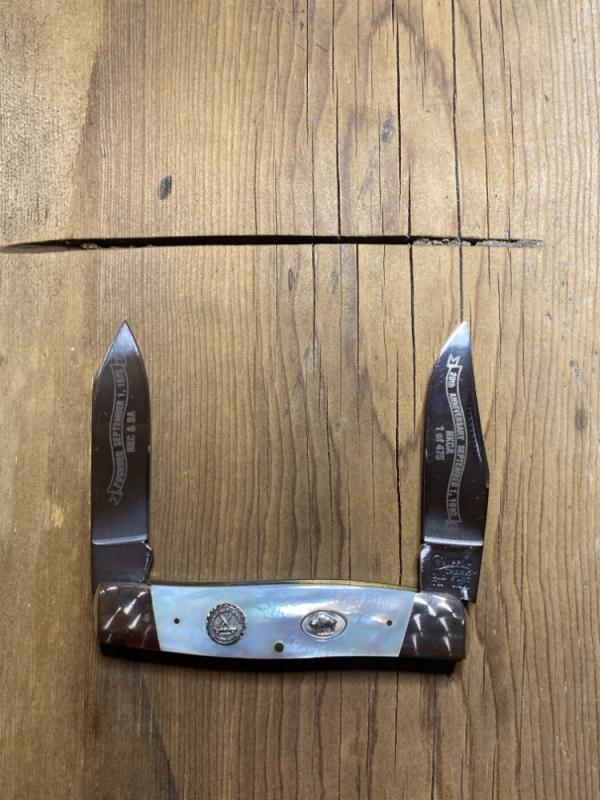 Cripple Creek 1992 MOP 20th anniversary knife swirl(original swirl custom polish still 100%) 