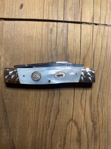 Cripple Creek 1992 MOP 20th anniversary knife swirl(original swirl custom polish still 100%) 