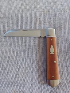 Mitchell Vintage Butterscotch Bullet Head Sheepsfoot Jack..3.75"..Cpm154..bolsters & caps.coa.pouch.