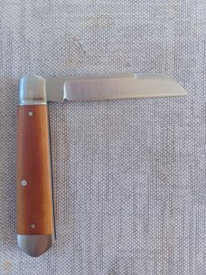 Mitchell Vintage Butterscotch Bullet Head Sheepsfoot Jack..3.75"..Cpm154..bolsters & caps.coa.pouch.