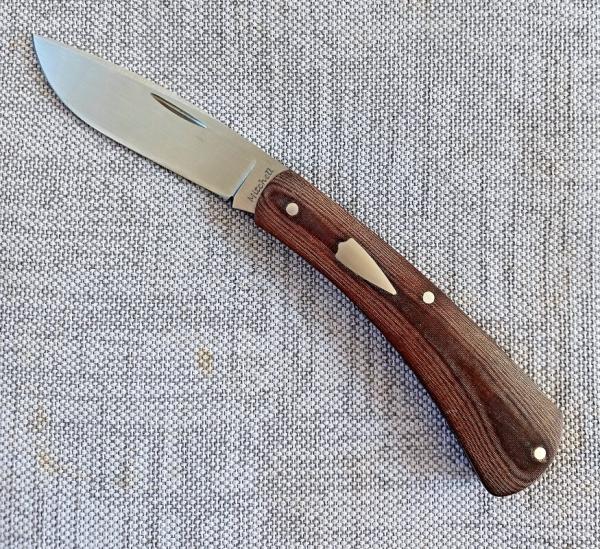 Mitchell Micarta Ultralight Shadow Trapper..3.75"..Cpm154..extremely lightweight..1.7 ozs.coa.pouch.