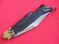 Vintage Unique Deer Foot Leverlock Switchblade Knife