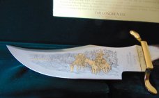 MIB ALCAS NY The American Frontiersman - Remington Series "The Longhunter " Collectors Dagger 1970'S