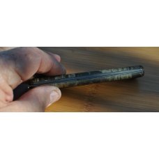Wenger Century Real Tree Timber 5" Closed 1 Blade Slide Lock No Sign Of Use 1/2 Serrated Lanyard