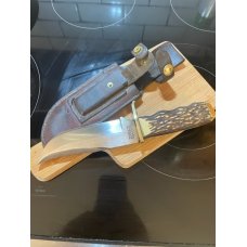 Vintage Schrade USA 171UH with original leather sheath VGUC