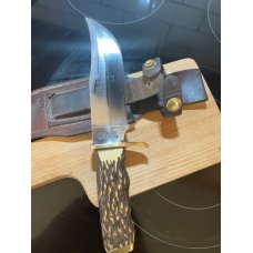 Vintage Schrade USA 171UH with original leather sheath VGUC