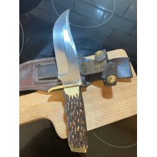 Vintage Schrade USA 171UH with original leather sheath VGUC