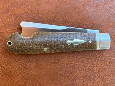 Rough Ryder Reserve Brown Micarta One Arm Razor