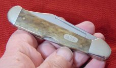 MIB 1997 CASE XX USA  61549L SS FLOATING DOTS SMOOTH MOLASSIS BONE COPPERLOCK  ITEM #02232 1 OF 1000