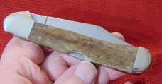 MIB 1997 CASE XX USA  61549L SS FLOATING DOTS SMOOTH MOLASSIS BONE COPPERLOCK  ITEM #02232 1 OF 1000