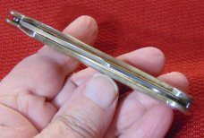 MIB 1997 CASE XX USA  61549L SS FLOATING DOTS SMOOTH MOLASSIS BONE COPPERLOCK  ITEM #02232 1 OF 1000