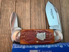 Winchester Wildcat Driller Sunfish Buffalo Head Series Burnt Orange Jigged Bone 1998