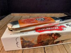 Winchester Wildcat Driller Sunfish Buffalo Head Series Burnt Orange Jigged Bone 1998