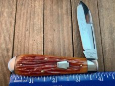 Schatt and Morgan Tear Drop Jack Antique Carmel Worm Groove Bone