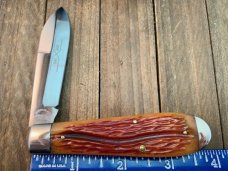 Schatt and Morgan Tear Drop Jack Antique Carmel Worm Groove Bone
