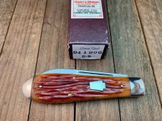 Schatt and Morgan Tear Drop Jack Antique Carmel Worm Groove Bone