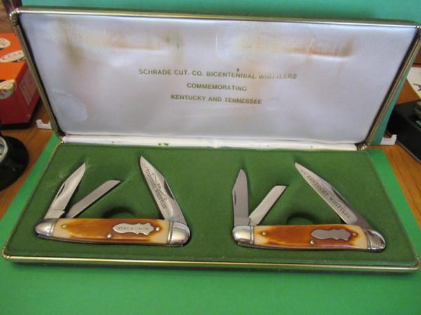 Schrade Cut Co.1976 Bicentennial Whittlers Commemorating Kentucky & Tennessee Serial # 1343