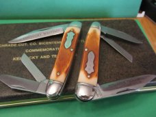 Schrade Cut Co.1976 Bicentennial Whittlers Commemorating Kentucky & Tennessee Serial # 1343