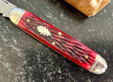Great Eastern Cutlery Northfield 542117 Big Jack, Blood Red Jig Bone Handle, GEC 54, New 