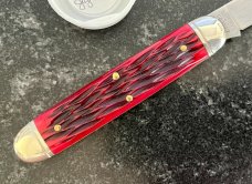 Great Eastern Cutlery Northfield 542117 Big Jack, Blood Red Jig Bone Handle, GEC 54, New 