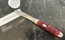 Great Eastern Cutlery Northfield 542117 Big Jack, Blood Red Jig Bone Handle, GEC 54, New 