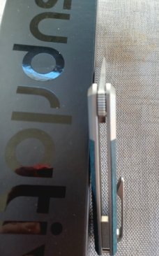 Suprlativ CANIBL Flipper..Artic Storm Fat Carbon and M390..Bolsterrlock,Thumb flip.Oeser/Pena/Garcia