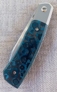 Suprlativ CANIBL Flipper..Artic Storm Fat Carbon and M390..Bolsterrlock,Thumb flip.Oeser/Pena/Garcia