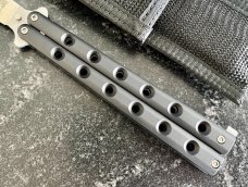 Vintage SWAT Tiger Balisong Knife, Made In USA, Unused With Original Sheath 